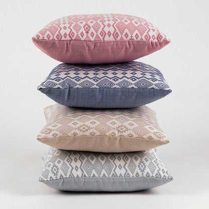 CUSCINO MADRAS JACQUARD 02 BLU