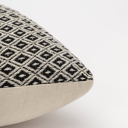 Cuscino in cotone a rombi