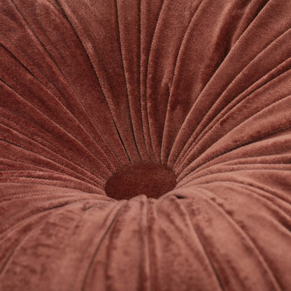 Cuscino in velluto con fiore di cotone