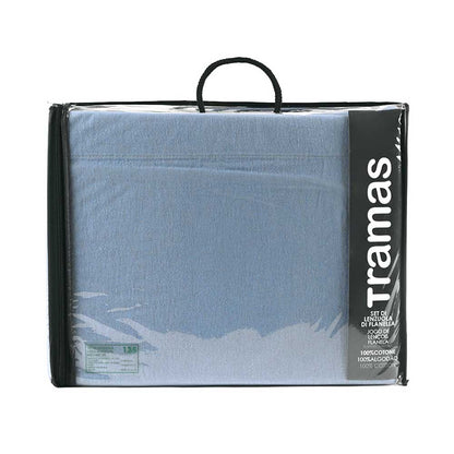 SET LENZUOLA IN FLANELLA SOLIDA