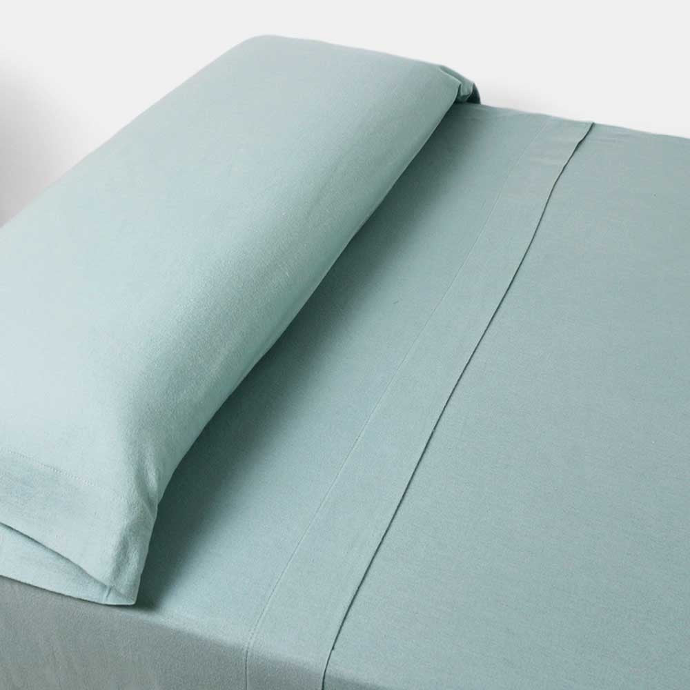 SET LENZUOLA IN FLANELLA SOLIDA