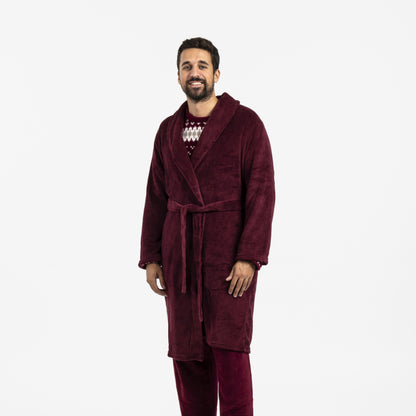 VESTAGLIA CORALLO DA UOMO SOLIDO