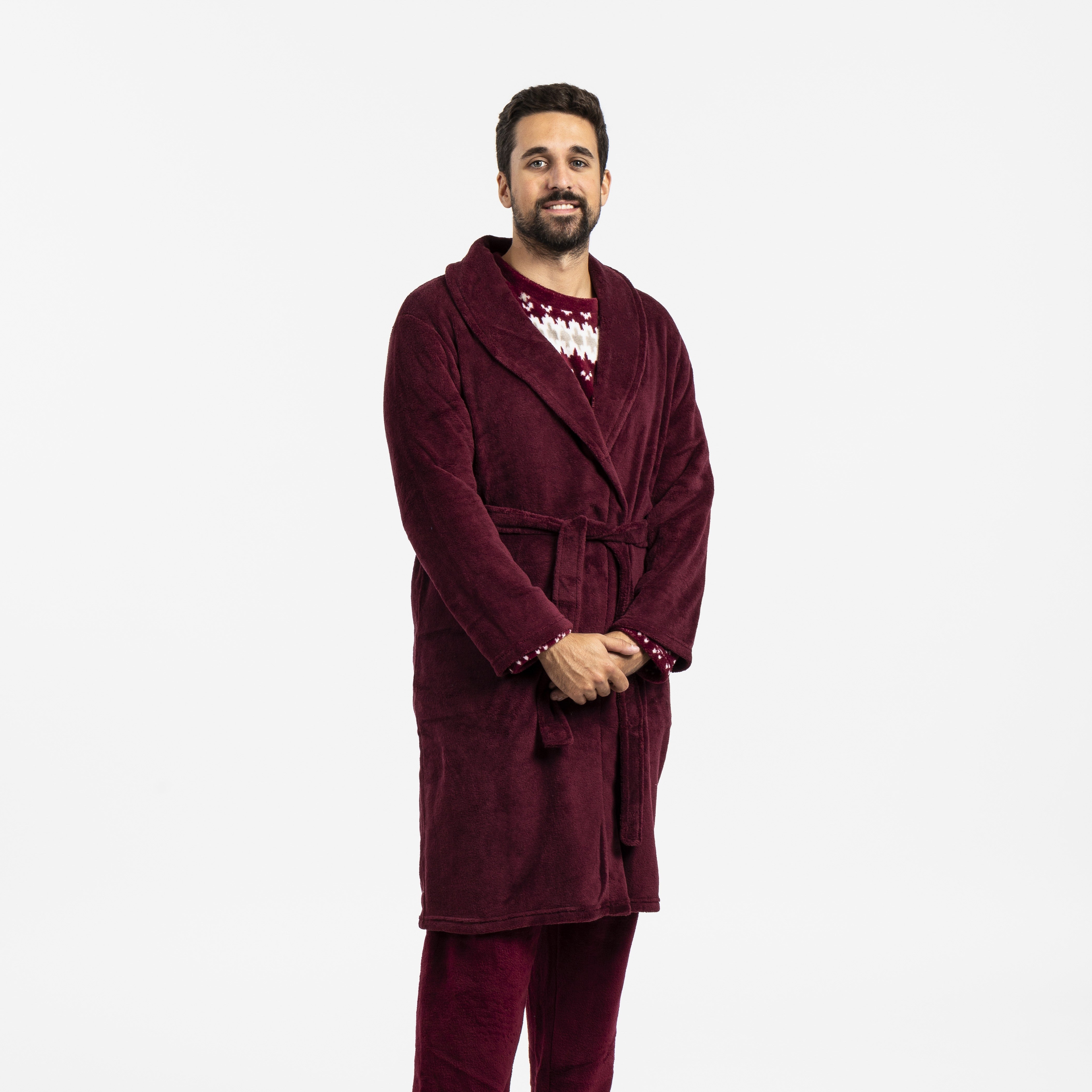 VESTAGLIA CORALLO DA UOMO SOLIDO