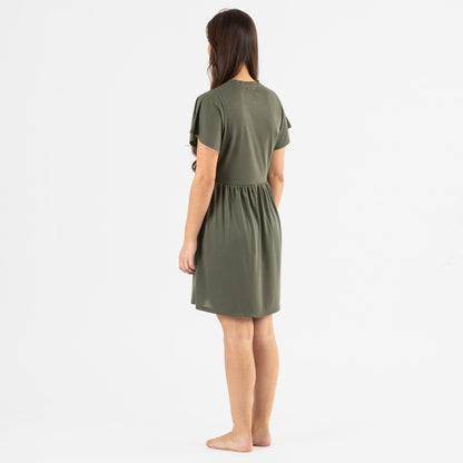 CAMICIA DA NOTTE A MANICHE CORTE