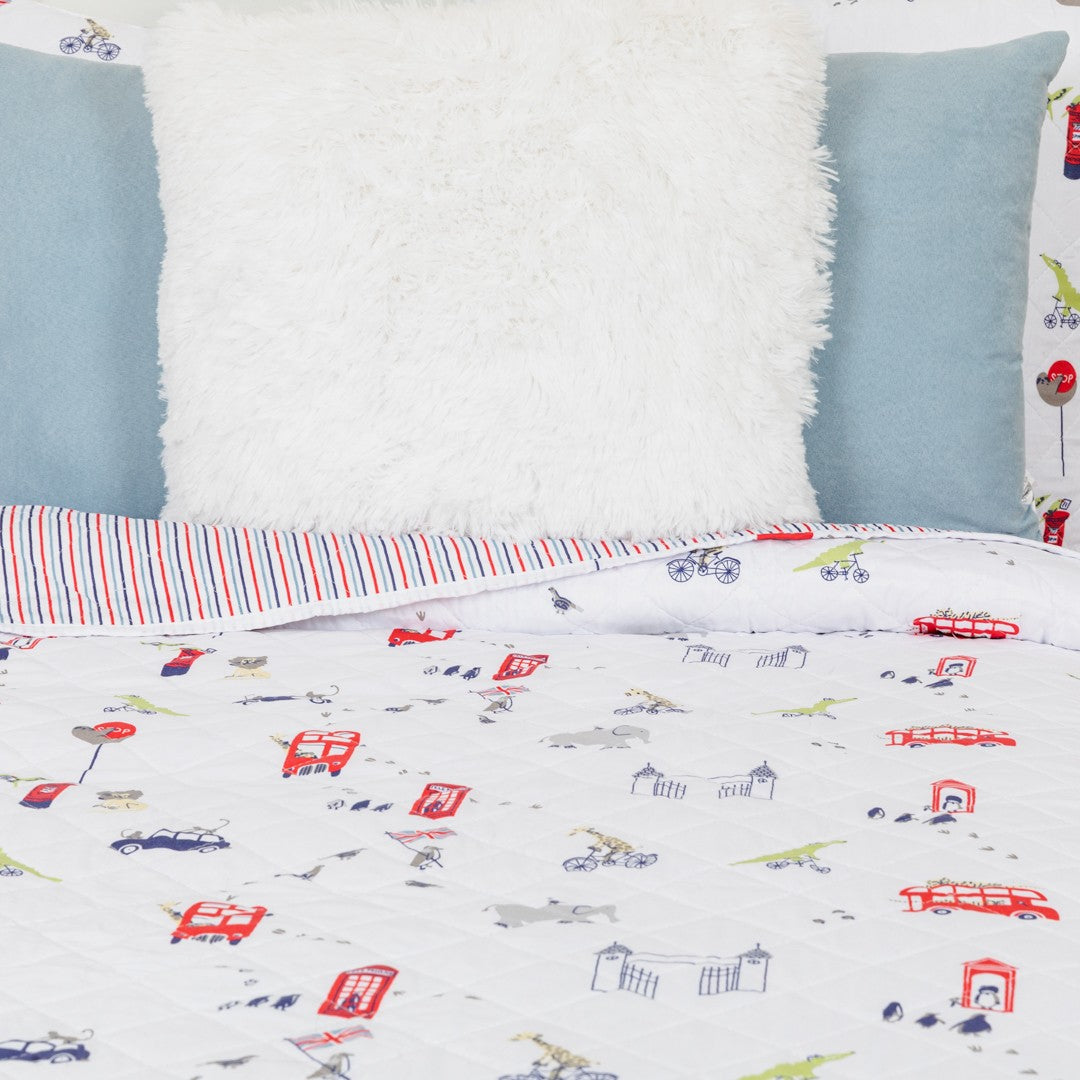 Colcha bouti York azul marino