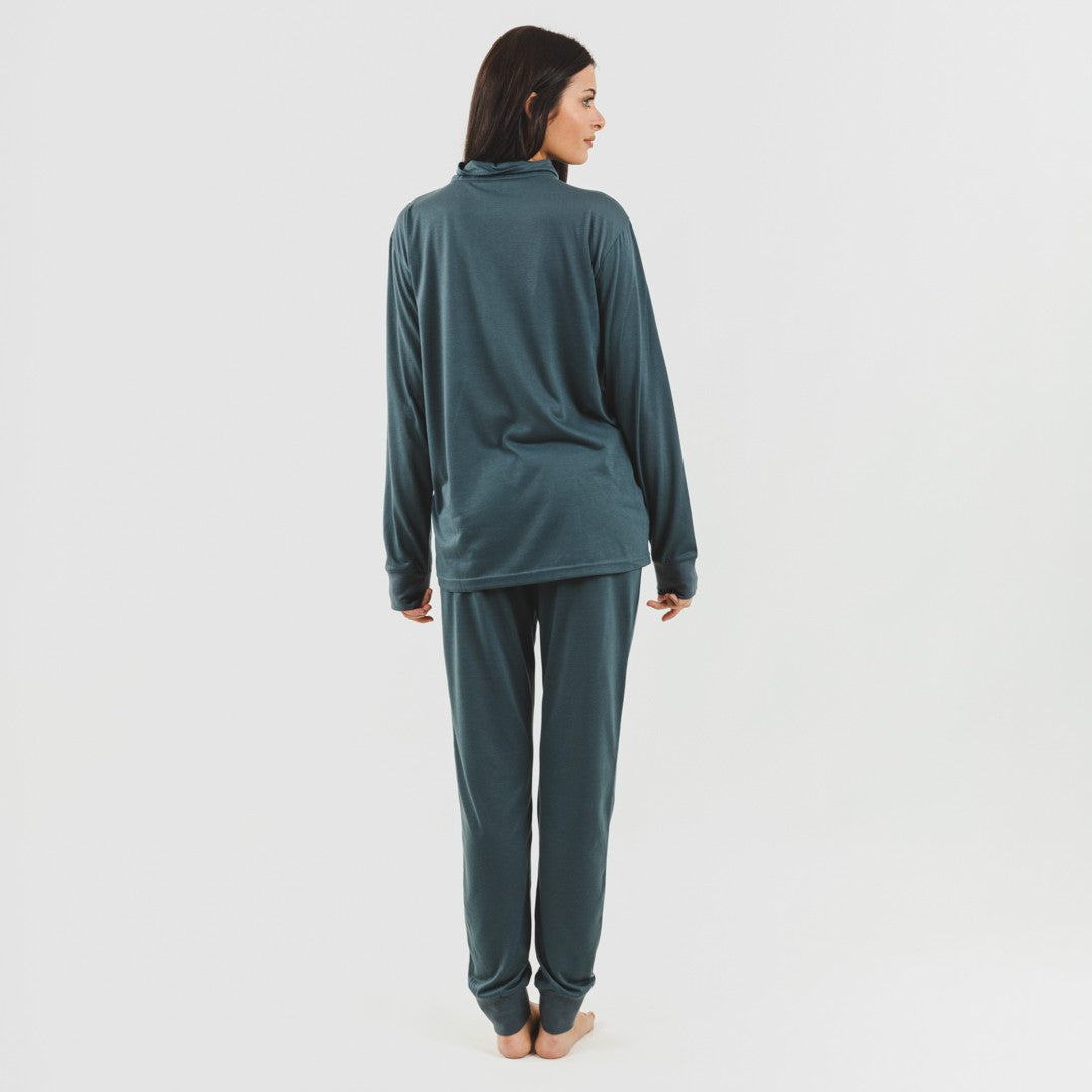 Completo sportivo da donna con giacca e cerniera semplice