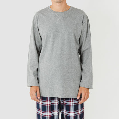 Pigiama da uomo in flanella con motivo a quadri tarso