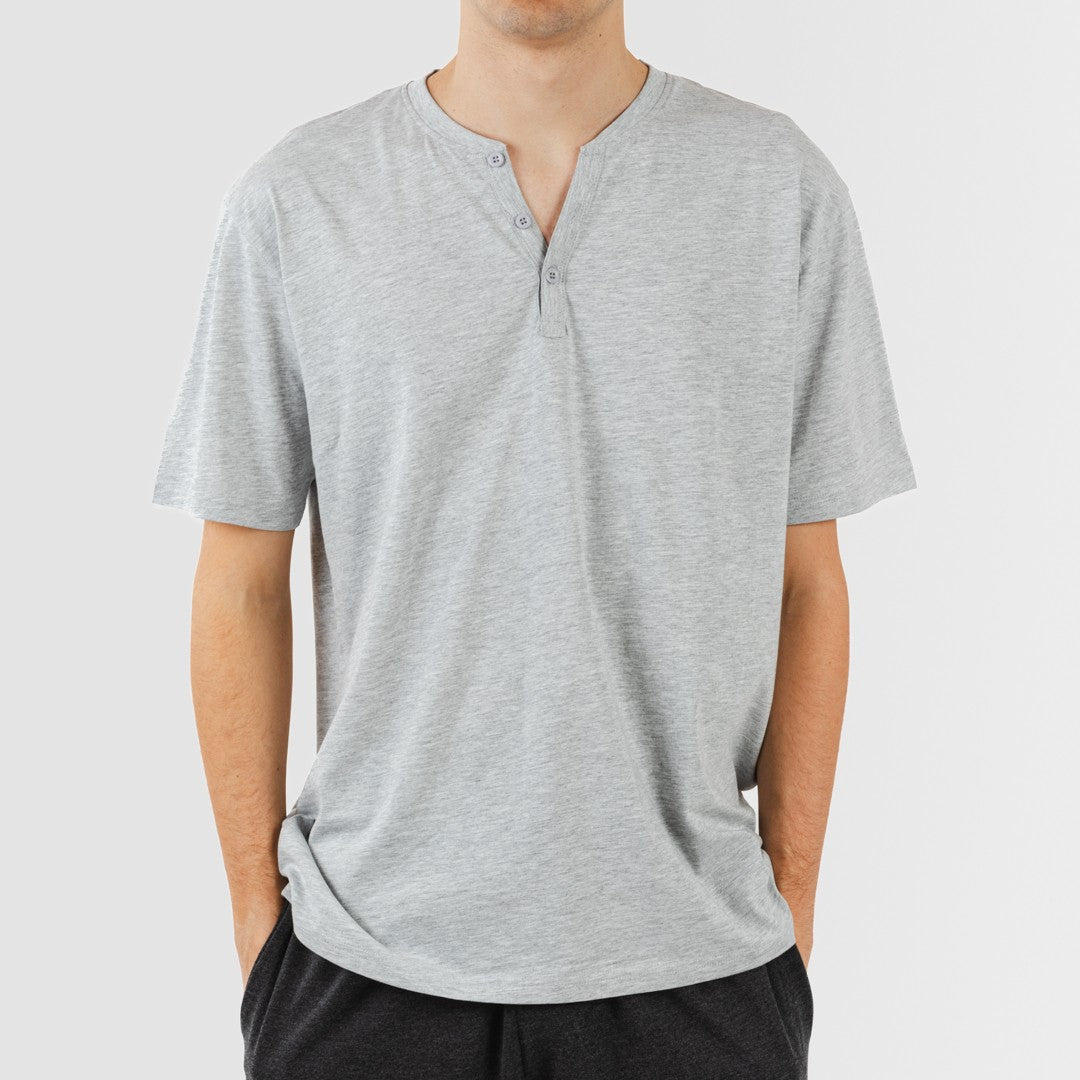 Pigiama lungo/corto da uomo con bottoni semplici