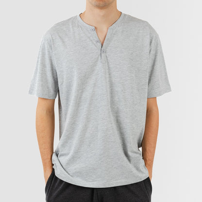 Pigiama lungo/corto da uomo con bottoni semplici