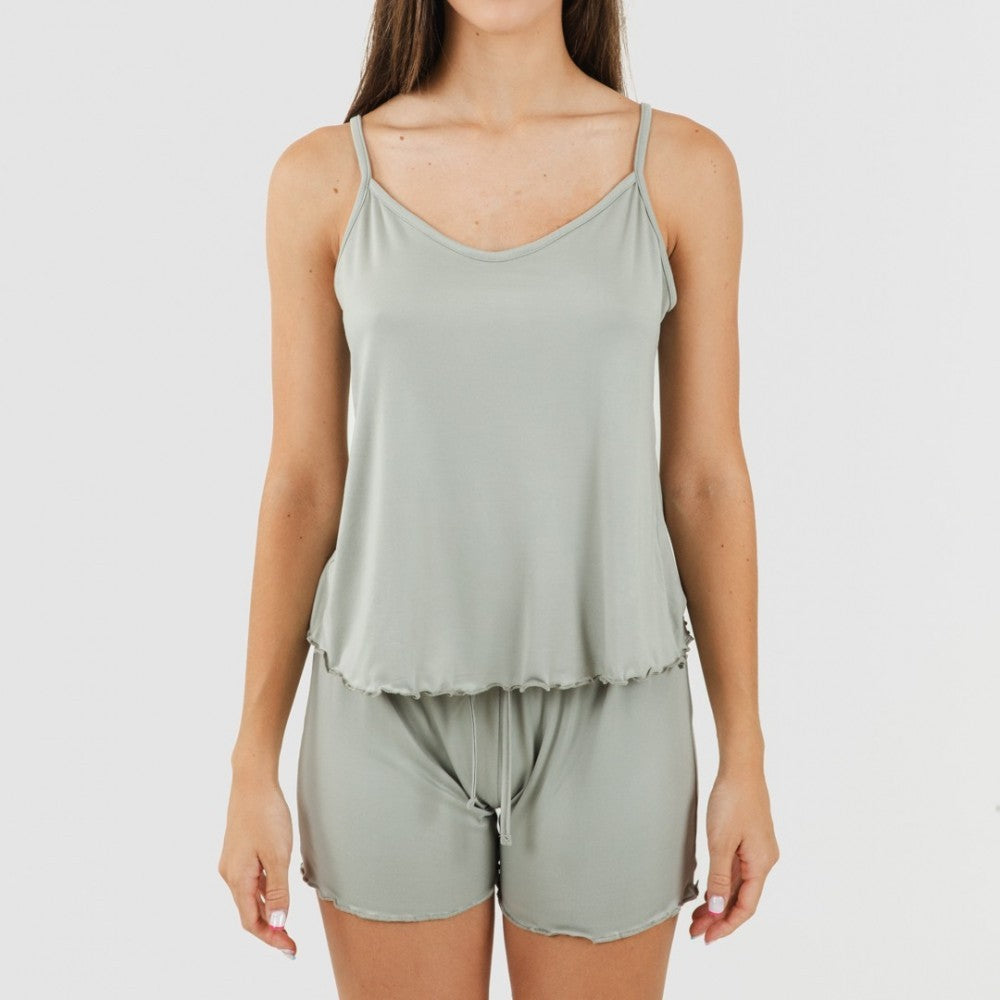 PIGIAMA DA DONNA MORBIDO E SEMPLICE CON SPALLINE