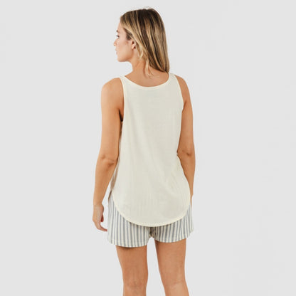 PIGIAMA BRIGHTON A RIGHE CON SPALLINE ALG PER DONNA