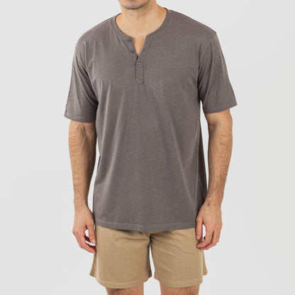 Pigiama corto da uomo con bottoni semplici