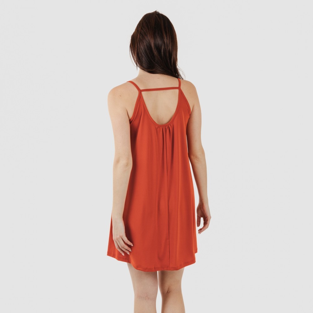 ABITO CORTO CON SPALLINE IN CREPE SEMPLICI