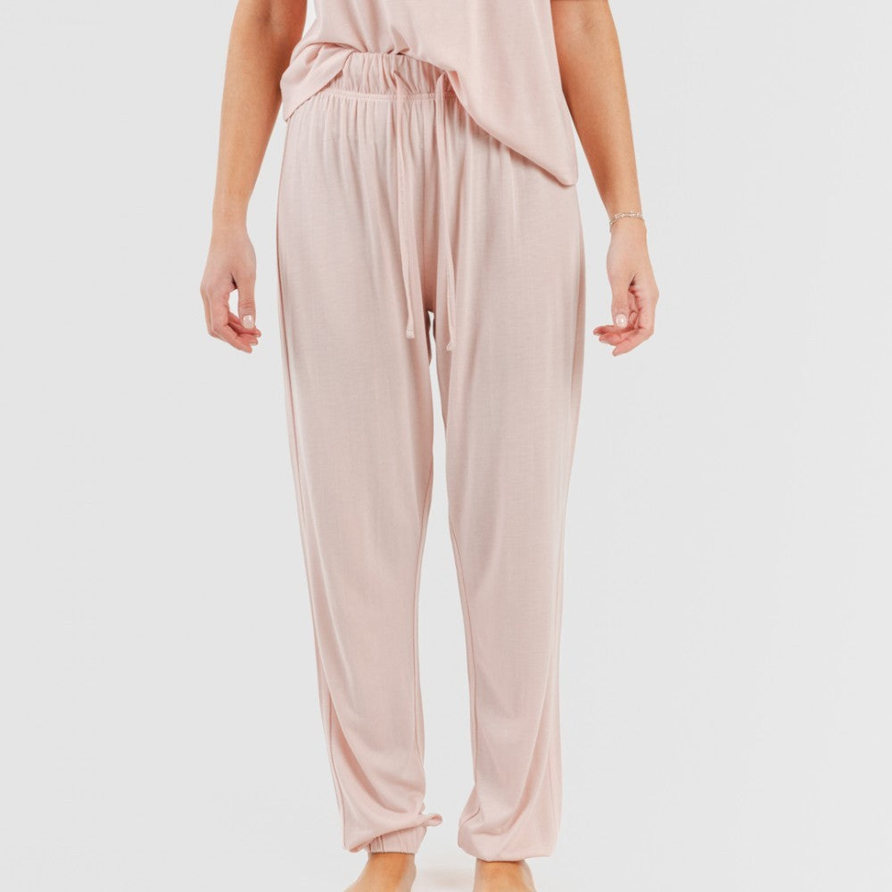 Pigiama lungo/corto da donna in viscosa semplice