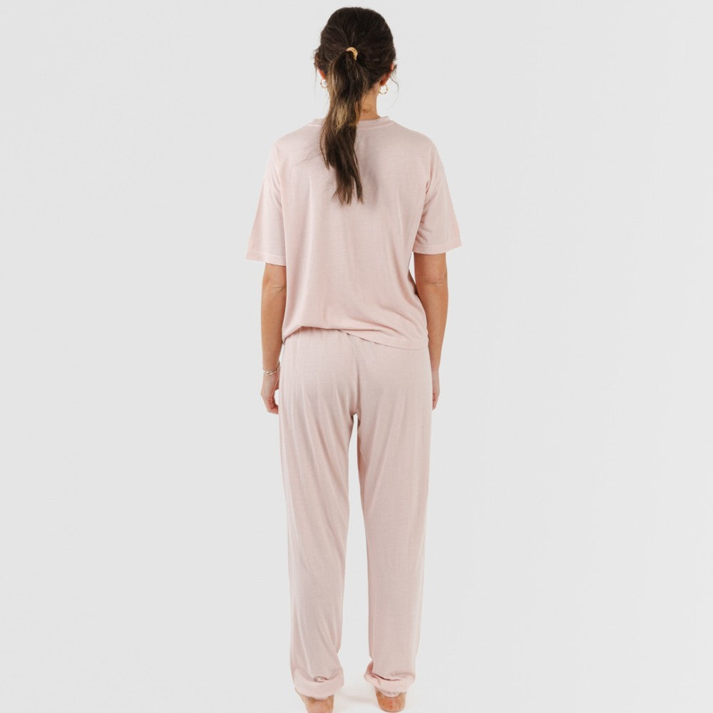 Pigiama lungo/corto da donna in viscosa semplice