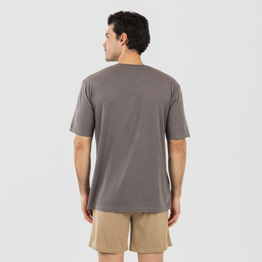 Pigiama corto da uomo con bottoni semplici