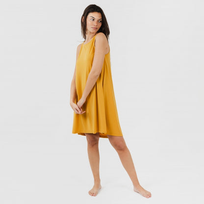 ABITO CORTO CON SPALLINE IN CREPE SEMPLICI