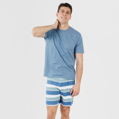 Pigiama corto a righe da uomo MARK