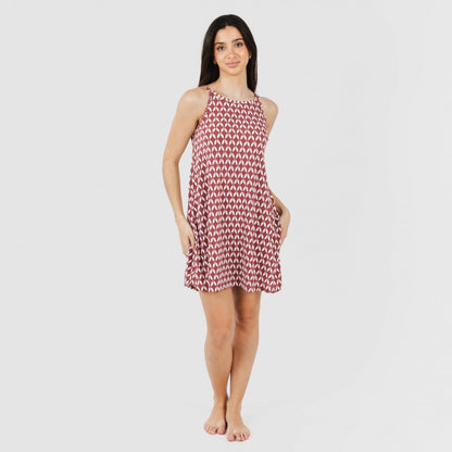 ABITO CORTO IN CREPE ALINO CON CINTURINO