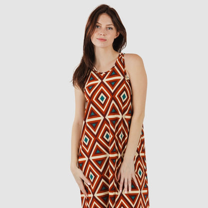 Abito lungo con spalline, crêpe, Cagliari