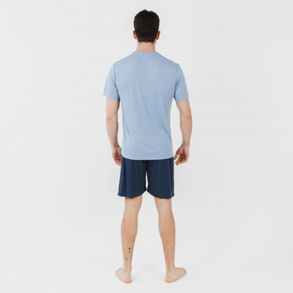 COMPLETO SPORTIVO PANTALONCINI TECNICI SEMPLICI DA UOMO