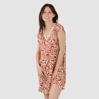 ABITO CORTO MORBIDO PALMINA M/FLOWY