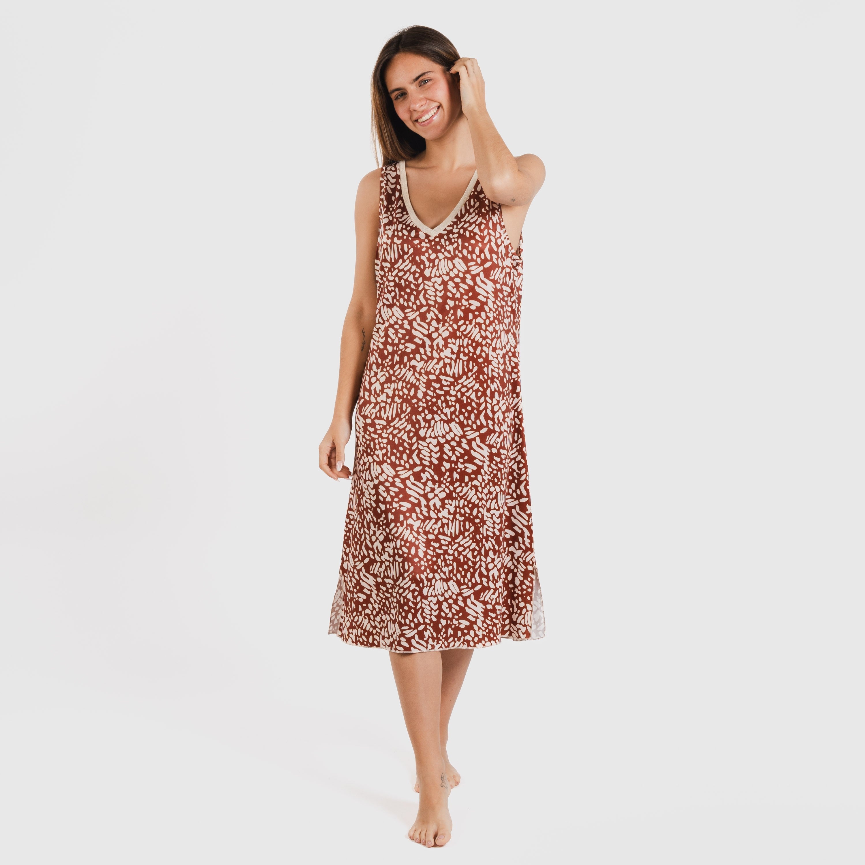 Abito MIDI con spalline morbide Miquela