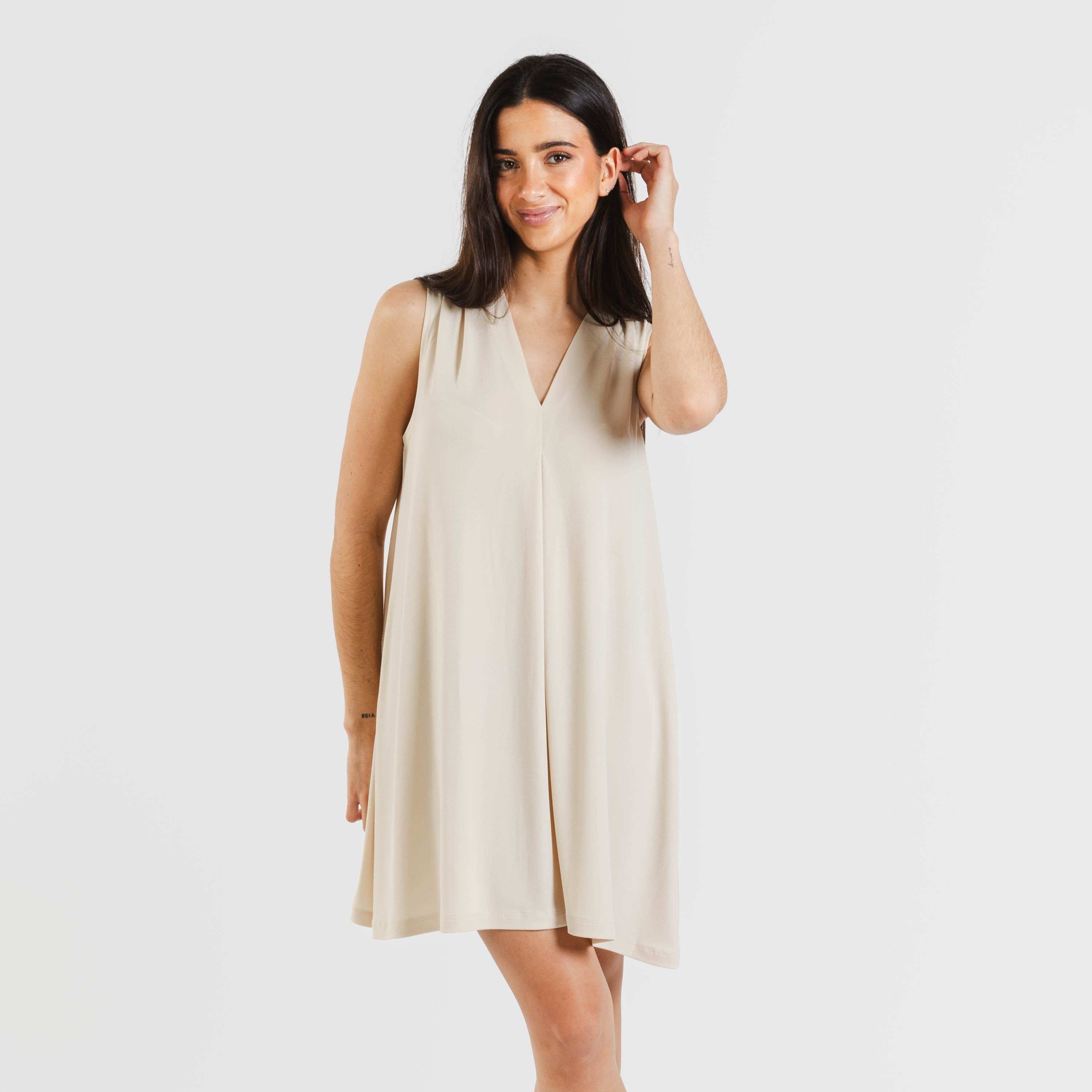 ABITO CORTO IN CREPE SEMPLICE