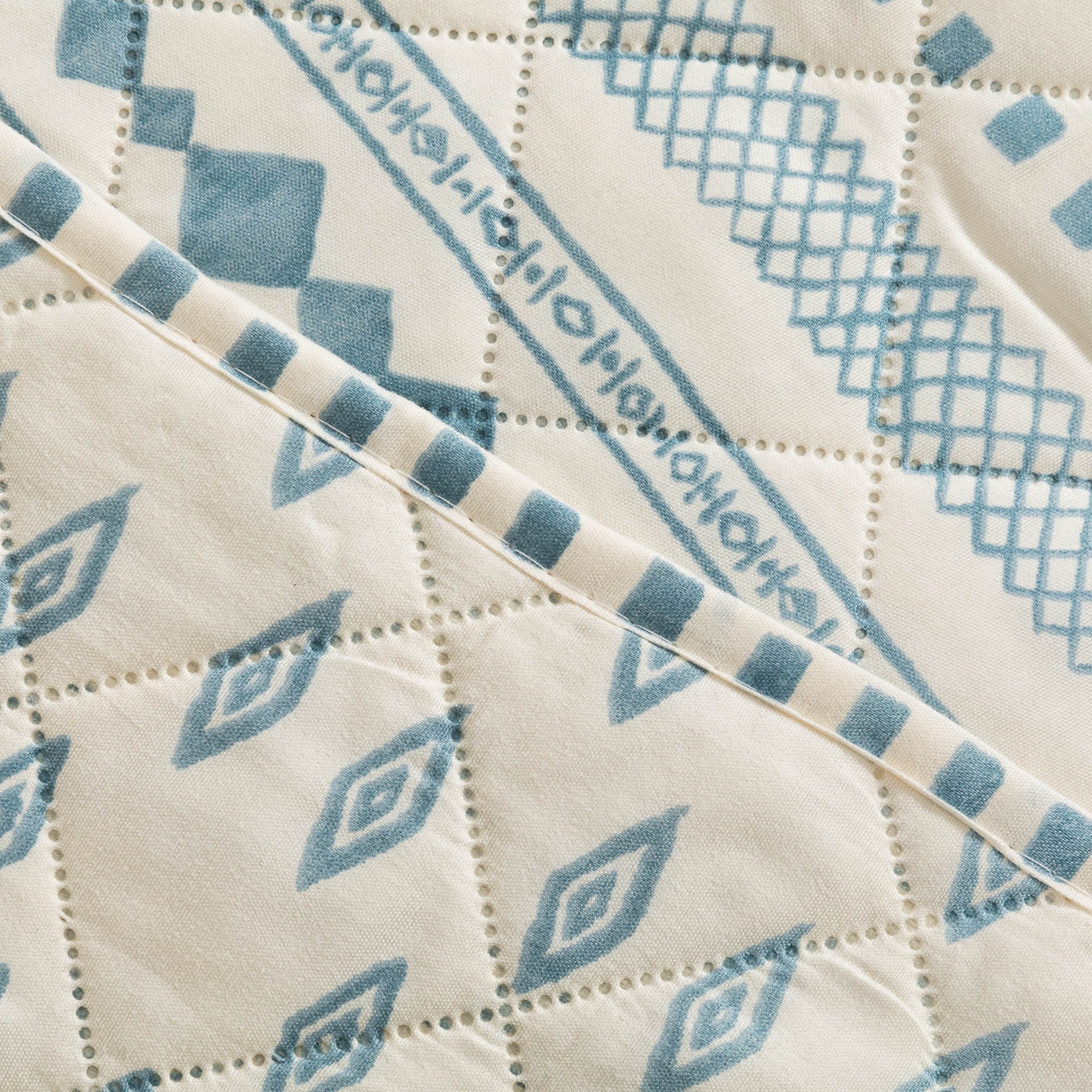 Colcha bouti Zorione indigo