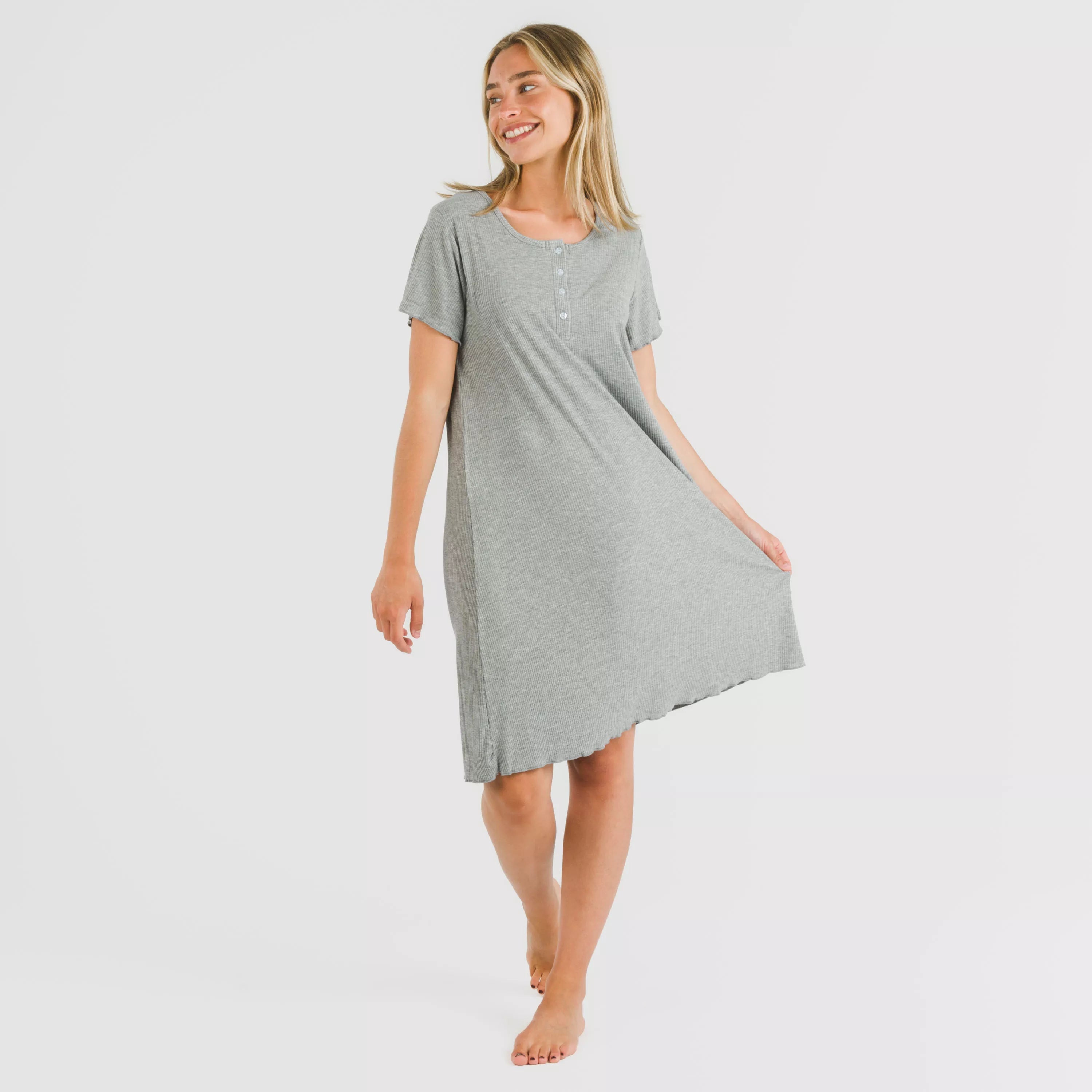 BLUSON A MANICHE CORTE A COSTINE IN VISCOSA TINTA UNITA