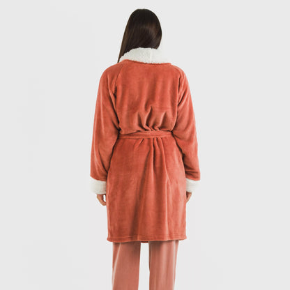 VESTAGLIA IN VELLUTO SHERPA SEMPLICE