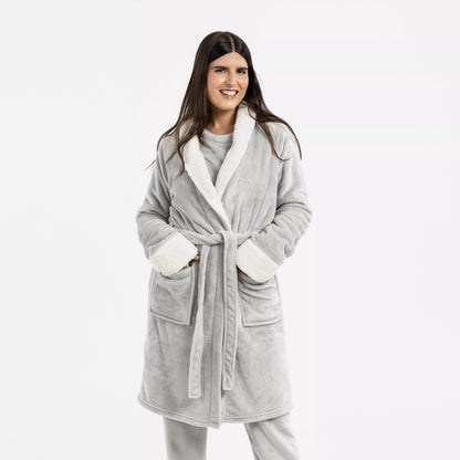 VESTAGLIA IN VELLUTO SHERPA SEMPLICE