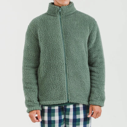 Felpa Sherpa tinta unita da uomo