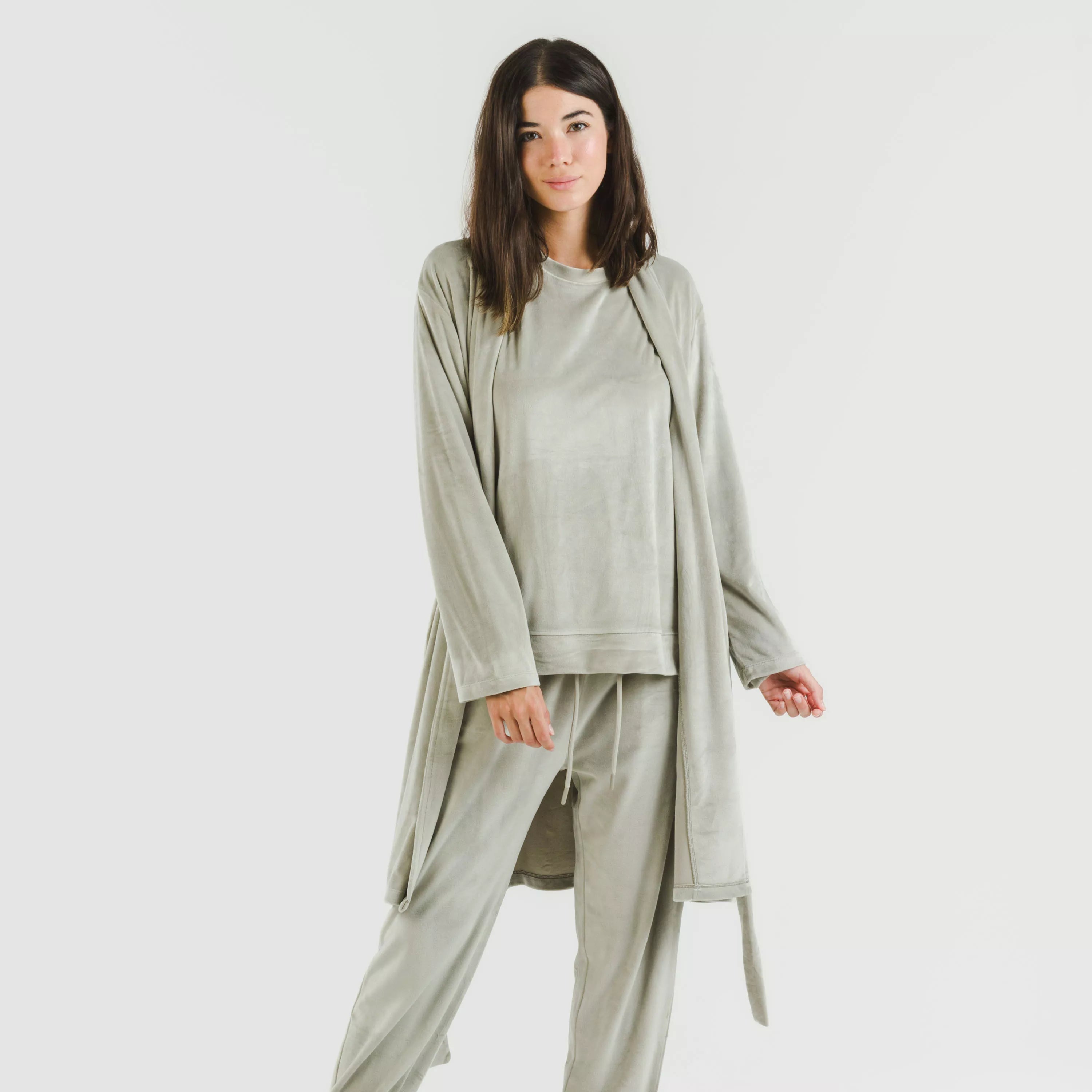 VESTAGLIA IN VELLUTO SEMPLICE