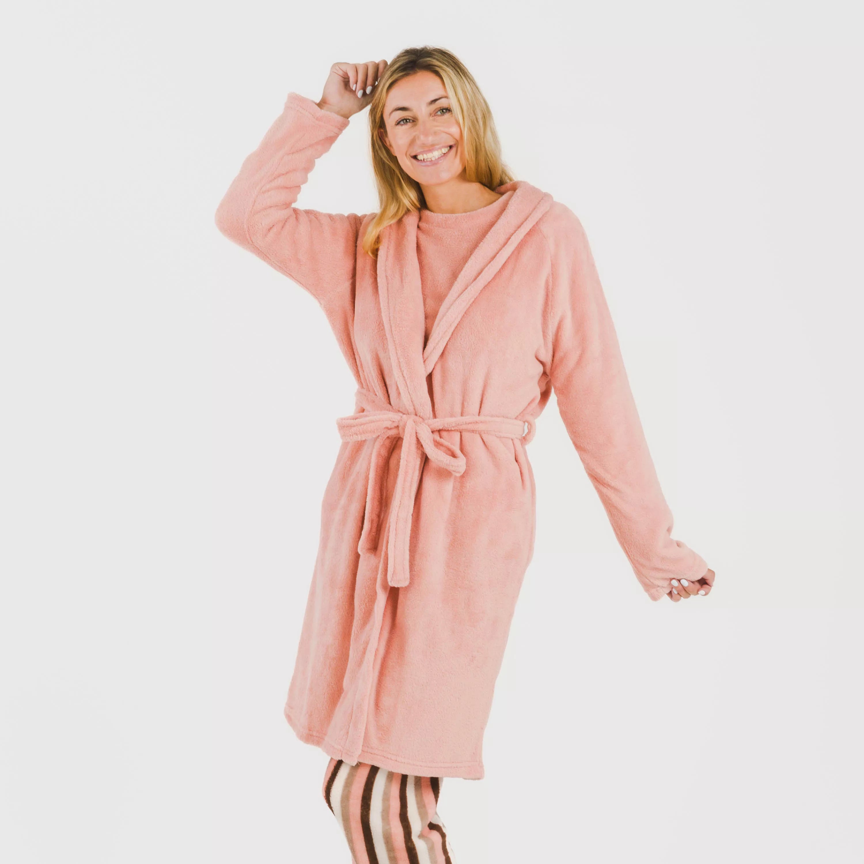 VESTAGLIA CORALLO DA DONNA IN TESSUTO SOLIDO