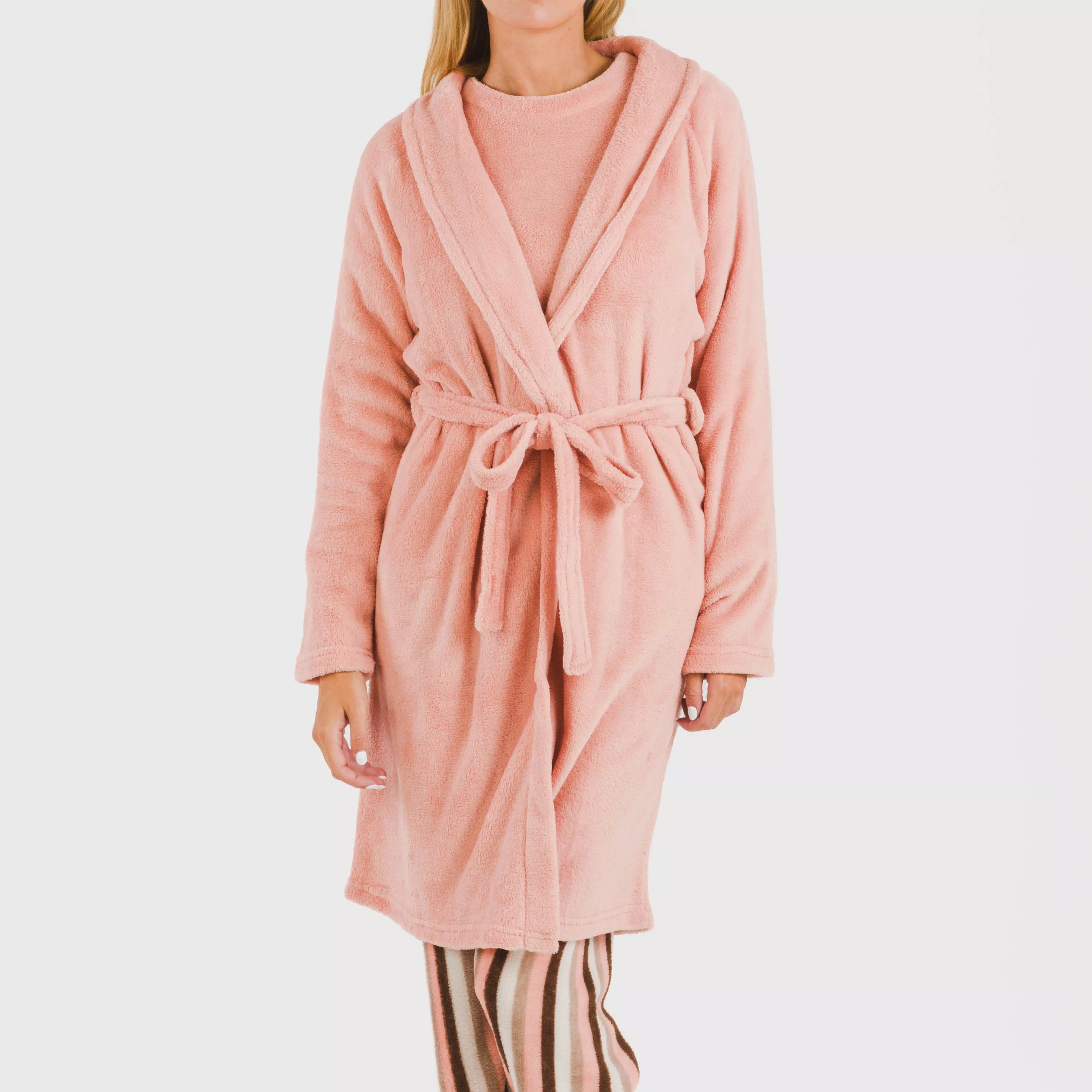 VESTAGLIA CORALLO DA DONNA IN TESSUTO SOLIDO