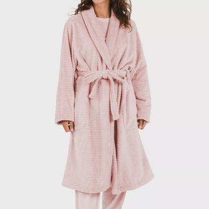 VESTAGLIA DA DONNA IN VELLUTO A RIGHE SEMPLICI