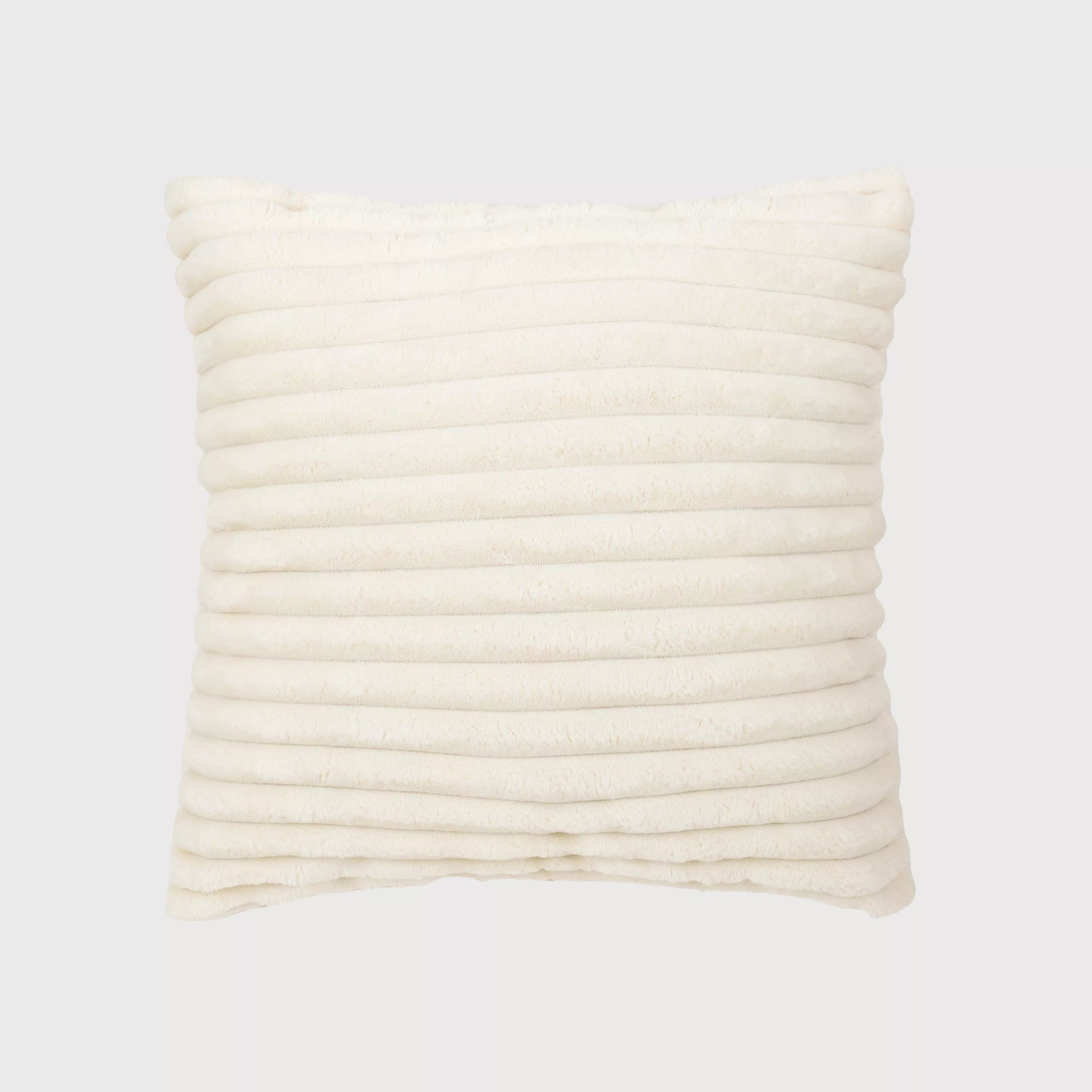 Cuscino in velluto a coste con striscia di capelli