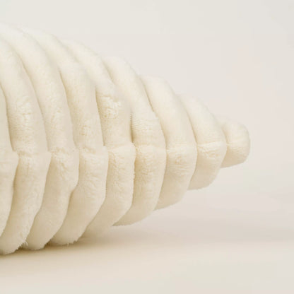 Cuscino in velluto a coste con striscia di capelli