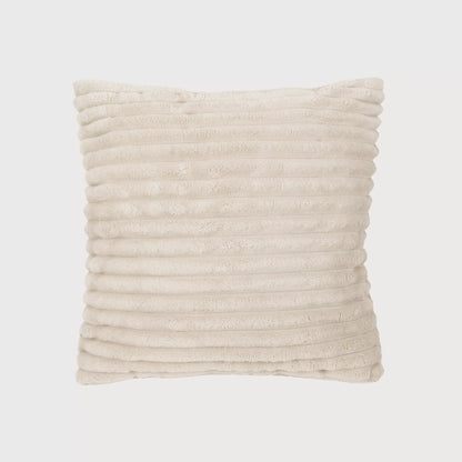 Cuscino in velluto a coste con striscia di capelli