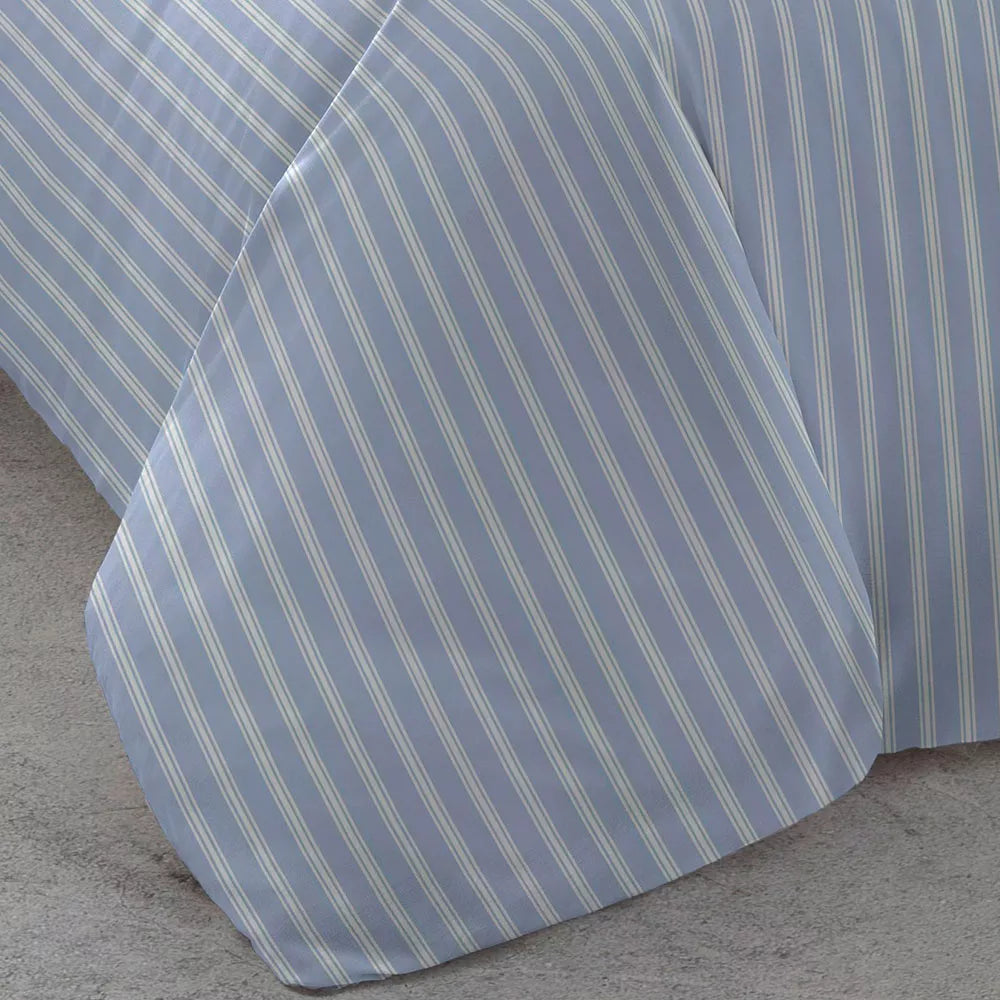 COPRIPIUMINO IN PERCALE DI ALG A RIGHE MARSIGLIA