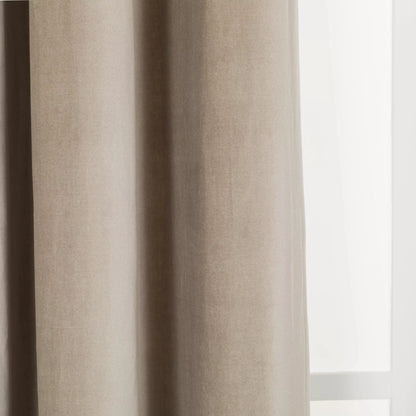 TENDA CON OCCHIELLI IN VELLUTO DI COTONE 140X260CM