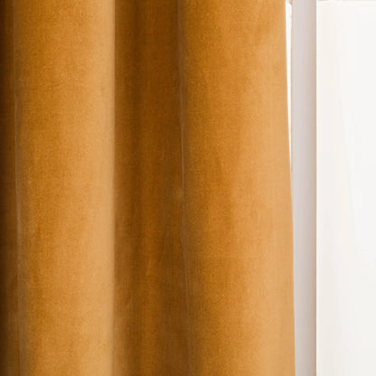 TENDA CON OCCHIELLI IN VELLUTO DI COTONE 140X260CM