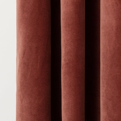 TENDA CON OCCHIELLI IN VELLUTO DI COTONE 140X260CM