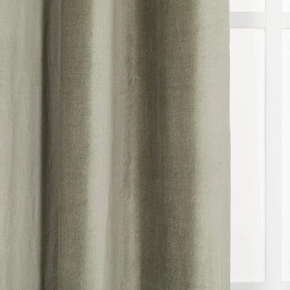 TENDA CON OCCHIELLI IN VELLUTO DI COTONE 140X260CM