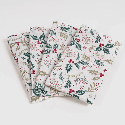 SET DI 4 TOVAGLIOLI AGRIFOGLIO