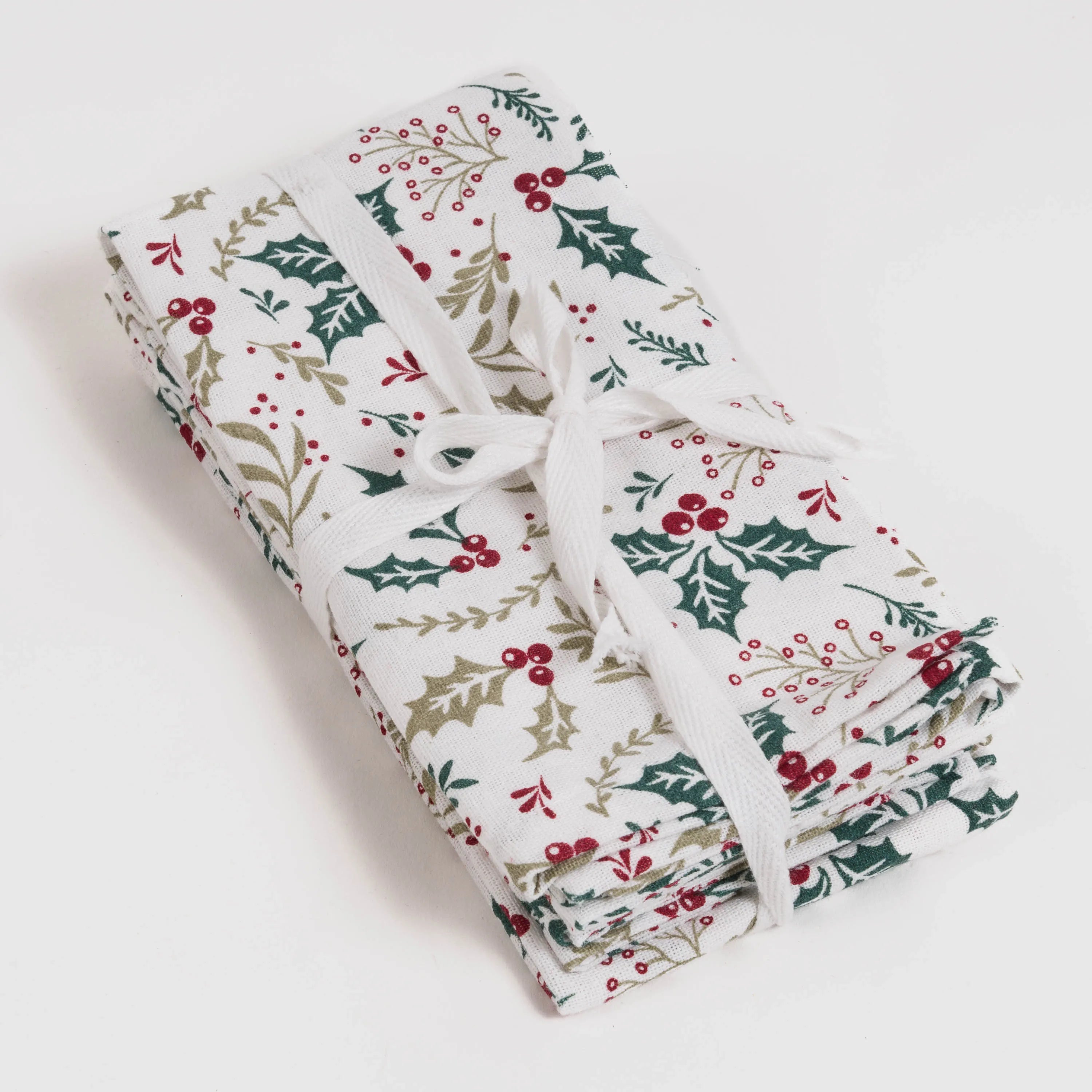 SET DI 4 TOVAGLIOLI AGRIFOGLIO