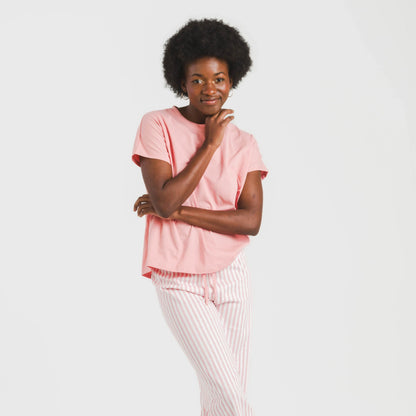 Pigiama lungo da donna M/Fluid Kodac Stripe