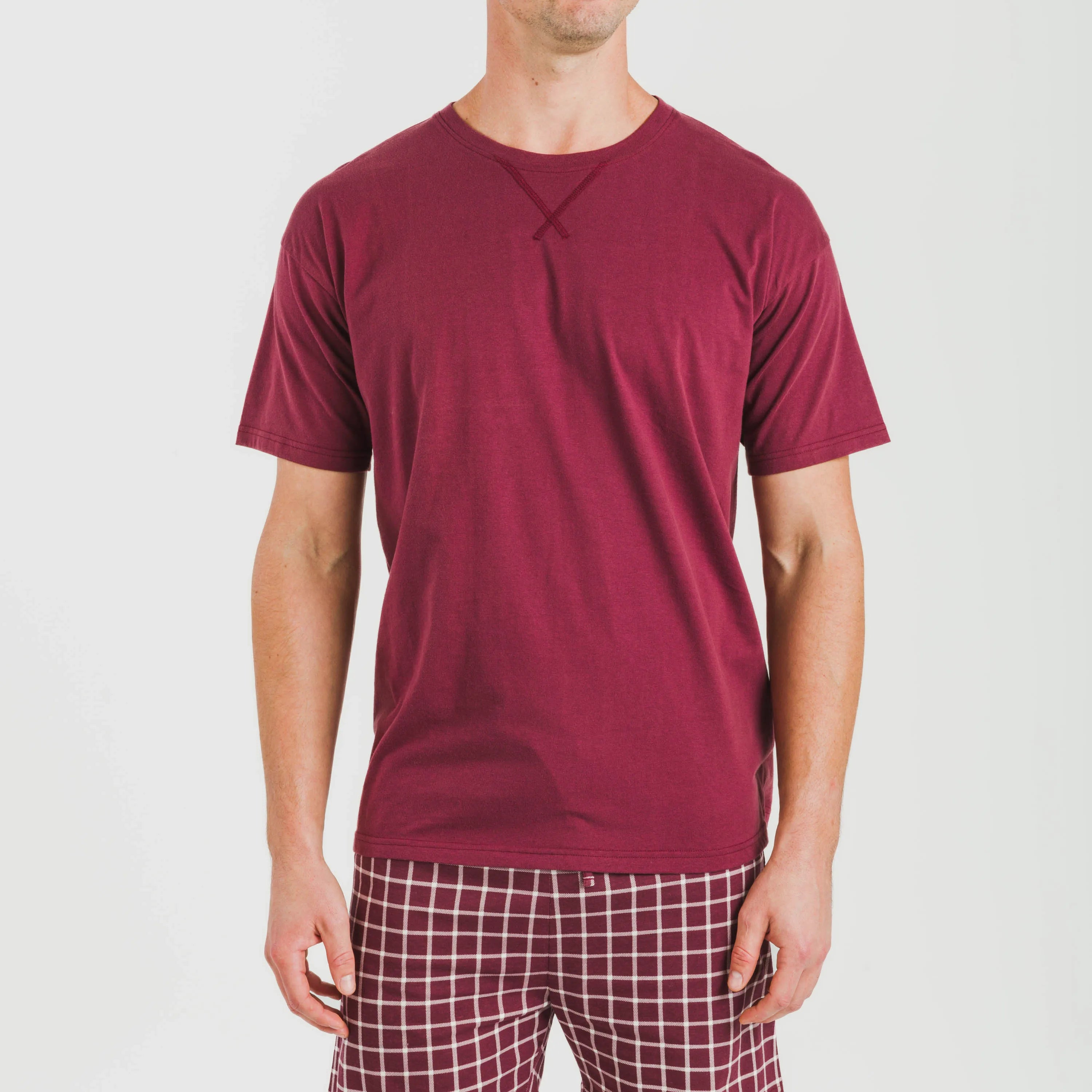 PIGIAMA CORTO DA UOMO A QUADRI ROBERTO