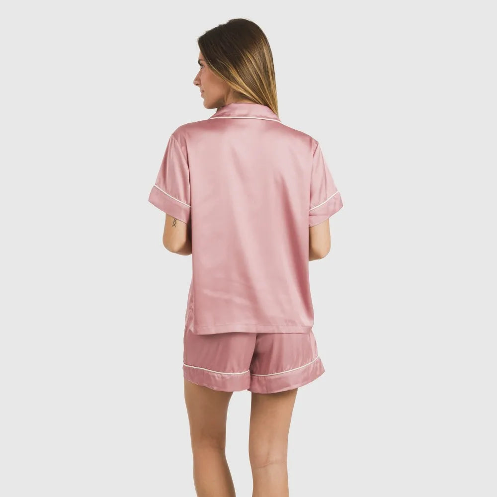 PIGIAMA DA DONNA IN RASO CRT M/C